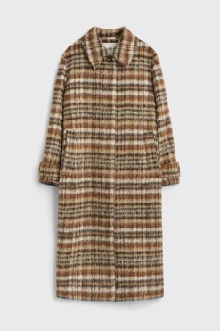 Aida Brushed Check Coat