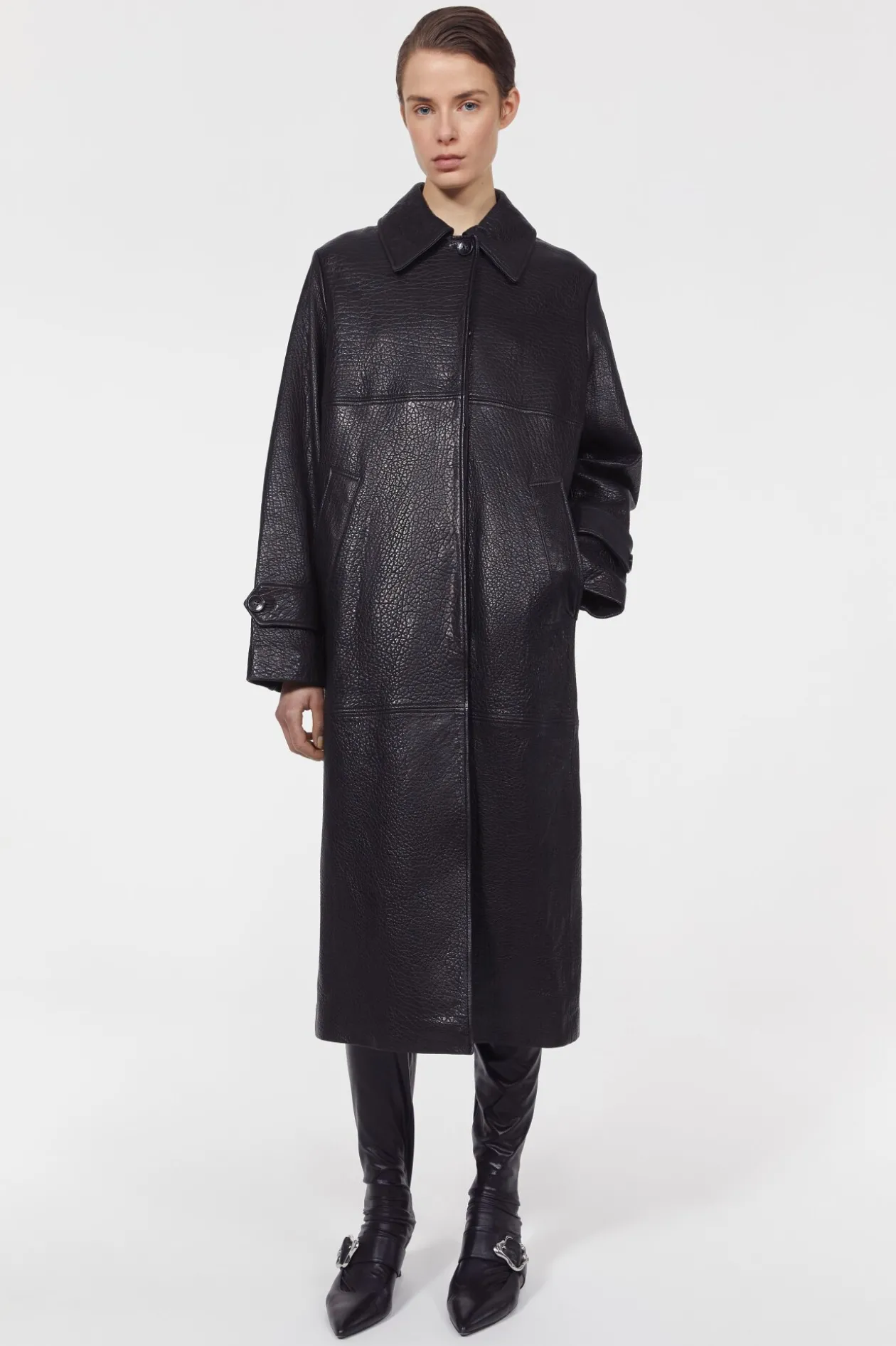 Aida Leather Coat