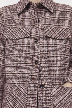 Avril Boucle Check Blazer