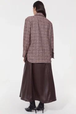 Avril Boucle Check Blazer
