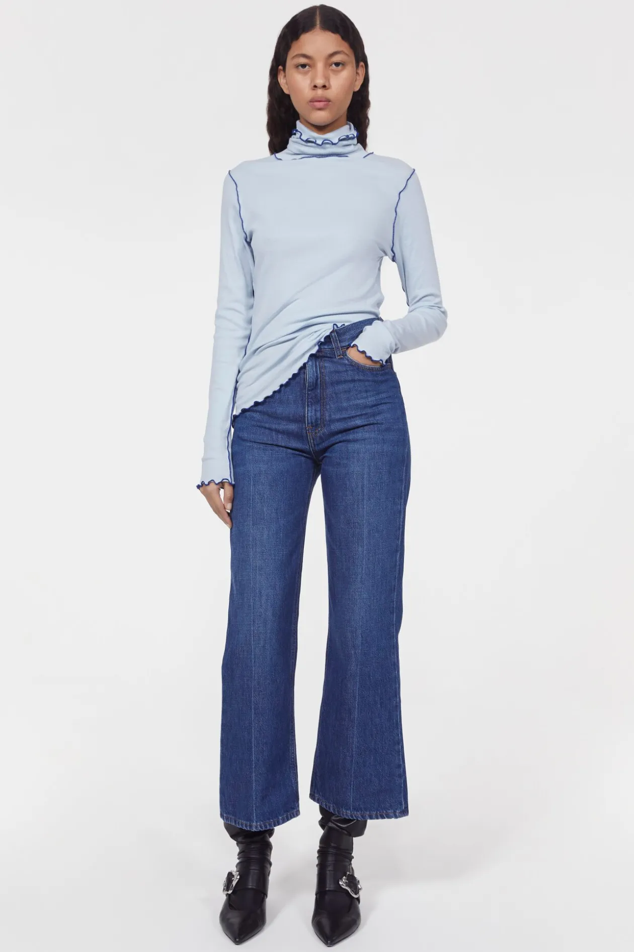 Cisne Rib Jersey Top
