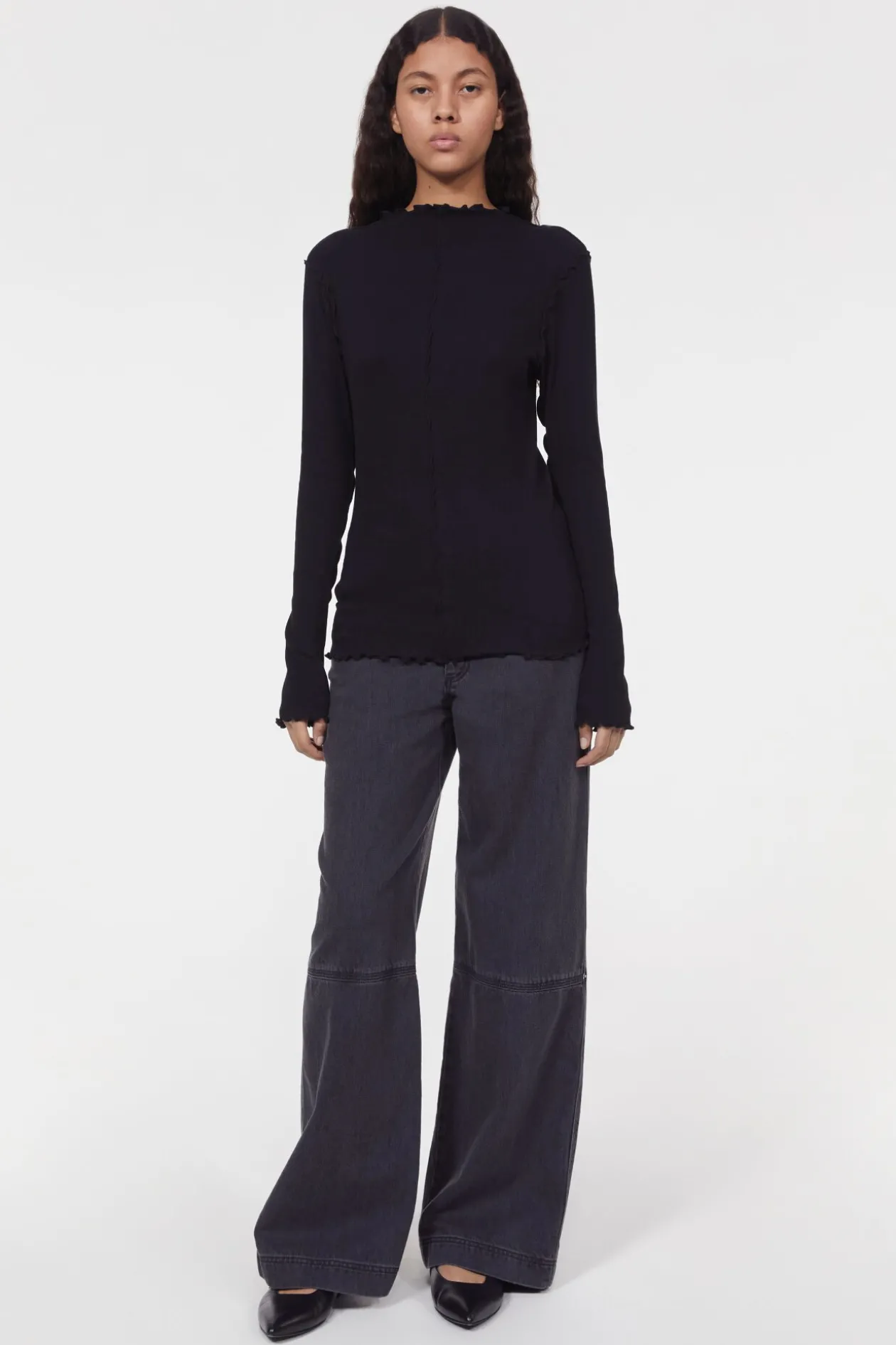 Columbina Rib Jersey Top