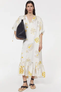 Dakota Leaf Hammered Dress