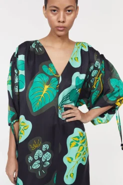 Dakota Leaf Hammered Dress